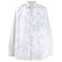 Marine Serre Camisa mangas longas floral - Branco