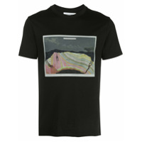 Marine Serre Camiseta com estampa de arte - Preto