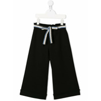 Mariuccia Milano Kids Calça com faixa listrada - Preto