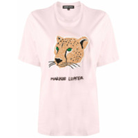 Markus Lupfer Camiseta com aplicação de leopardo - Rosa