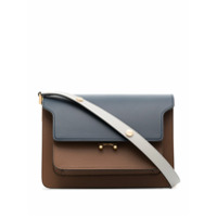 Marni Bolsa tiracolo Trunk média de couro - Marrom