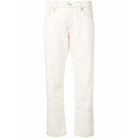 Marni Calça jeans com recortes contrastantes - Branco