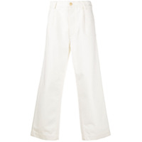 Marni Calça jeans pantalona com textura - Branco