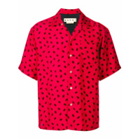 Marni Camisa com padronagem de poás - Vermelho