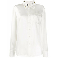 Marni Camisa mangas longas com aplicação na gola - Branco