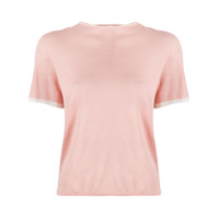 Marni Camiseta com acabamento contrastante - Rosa