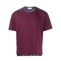 Marni Camiseta com estampa contrastante - Vermelho