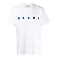 Marni Camiseta com estampa de logo - Branco