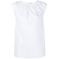 Marni Camiseta mangas curtas com pregas frontal - Branco