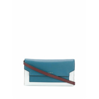 Marni Clutch color block com recortes - Azul
