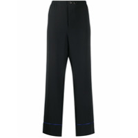 Marni contrasting trim straight-leg trousers - Preto