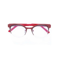 Marni Eyewear Armação de óculos oval - Vermelho