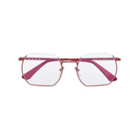 Marni Eyewear Armação de óculos quadrada - Vermelho