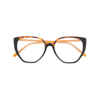 Marni Eyewear Armação de óculos redonda - Marrom