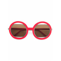 Marni Eyewear Óculos de sol com armação arredondada - Vermelho