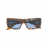 Marni Eyewear Óculos de sol retangular - Marrom