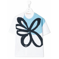 Marni Kids Camiseta com estampa floral - Branco