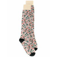 Marni Par de meias com estampa floral - Neutro