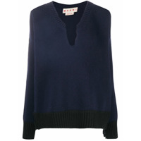Marni Suéter de tricô com recorte vazado - Azul