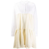 Marni Vestido reto com amarração e babados - Neutro