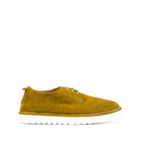 Marsèll Sapato de camurça plataforma com cadarço - Amarelo