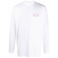 Martine Rose long-sleeved logo T-shirt - Branco