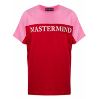 Mastermind Japan Camiseta com logo color block - Rosa