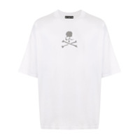 Mastermind World Camiseta de algodão com estampa de caveira - Branco