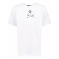 Mastermind World Camiseta decote careca com estampa de caveira - Branco