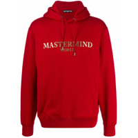 Mastermind World Moletom com capuz e placa de logo - Vermelho
