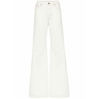 Matthew Adams Dolan Calça jeans flare cintura média - Branco
