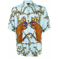 Mauna Kea Camisa com estampa de macaco - Azul