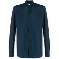 Mazzarelli Camisa alfaiataria Franch com colarinho - Azul