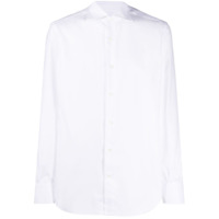 Mazzarelli Camisa com acabamento engomado - Branco