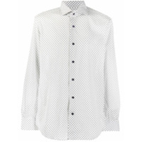 Mazzarelli Camisa mangas curtas com estampa geométrica - Branco
