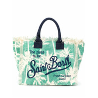Mc2 Saint Barth Bolsa de praia com estampa logo de palmeira - Neutro