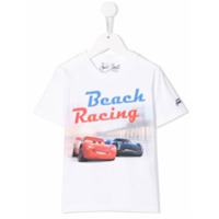 Mc2 Saint Barth Kids Camiseta Beach Racing - Branco