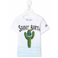 Mc2 Saint Barth Kids Camiseta Cactus - Branco