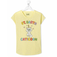 Mc2 Saint Barth Kids Camiseta com estampa - Amarelo