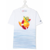 Mc2 Saint Barth Kids Camiseta com estampa de pato - Branco