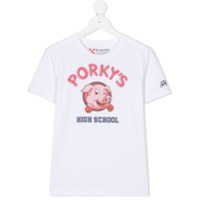 Mc2 Saint Barth Kids Camiseta com estampa Porky's - Branco