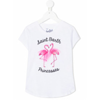 Mc2 Saint Barth Kids Emma flamingo-print T-shirt - Branco
