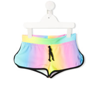 Mc2 Saint Barth Kids Short color block com ajuste no cós - Rosa