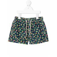 Mc2 Saint Barth Short de natação com estampa de abacaxi - Azul