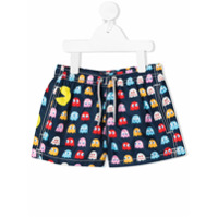 Mc2 Saint Barth Short de natação com estampa de pac-man - Azul