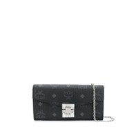 MCM Bolsa transversal Patricia com estampa de logo - Preto