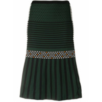 MCM Saia de jacquard com padronagem - Preto