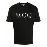 McQ Alexander McQueen Camiseta de algodão com estampa de logo - Preto