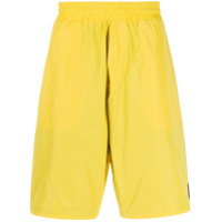 McQ Swallow Bermuda com patch de logo - Amarelo