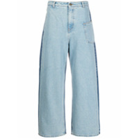 McQ Swallow Calça jeans pantalona cintura média - Azul